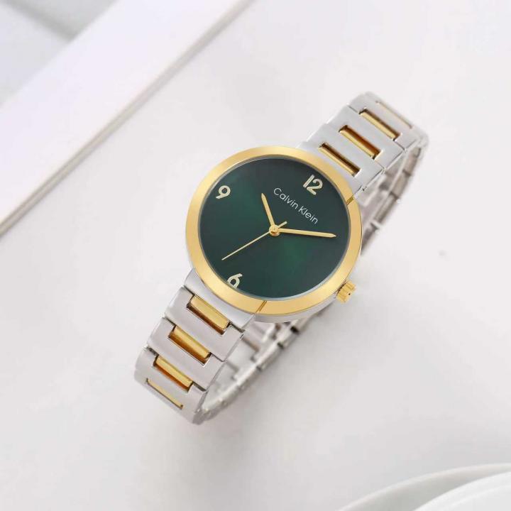 Calvin Kleii_n Eccentric 2Ton Gold Green