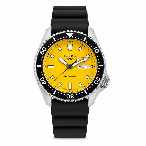 Seiko Sports 5 Black Yellow