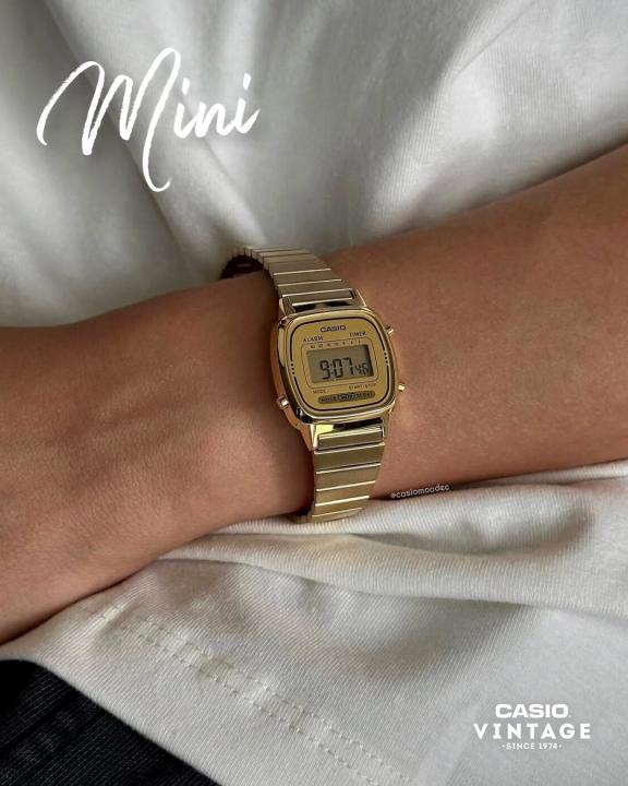 Casio Womens Vintage LA670 GOLD