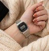 Casio Womens Vintage LA670 Silver Black