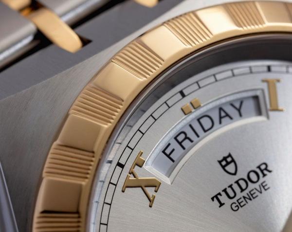 Tudor Royal Automatic 2 ton gold gray Roman ank