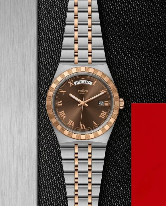 Tudor Royal Automatic 2 ton copper brown Roman ank