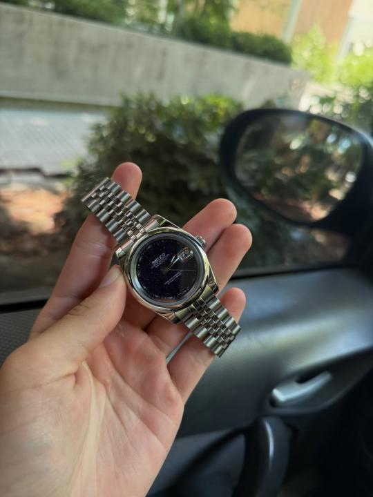Seik O  Mode Galaxy Silver Black