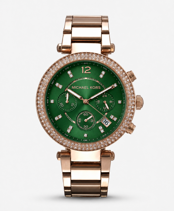 Michael Korrs Parker Rosegold Green Dials
