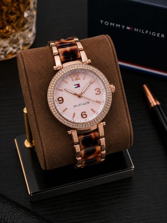 Tommy Hilfigher Women Rosegold Dial