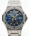 Hublo_t Big Bang Tourbillon Silver Blue Dial