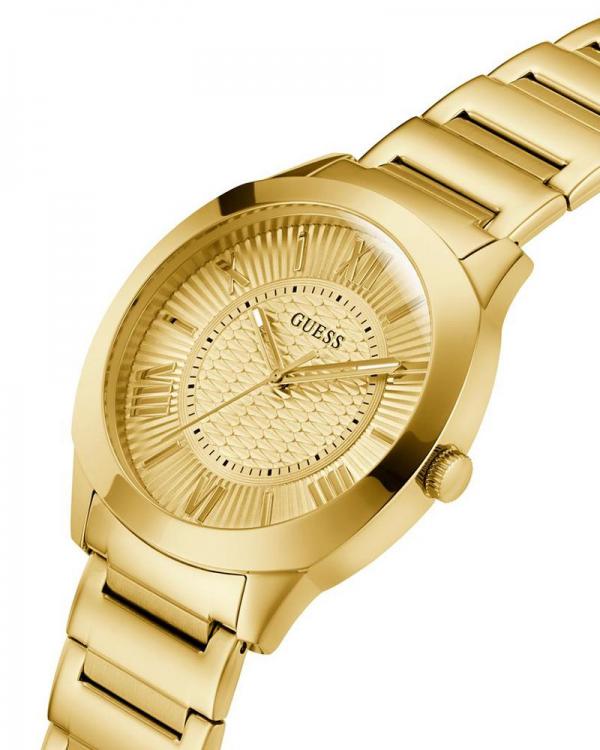 Guess Arc Champagne Round Dial Analog watch
