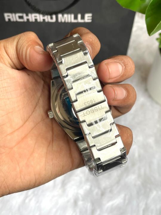 TISSSOT PRX QUARTZ SILVER BLUE AT104