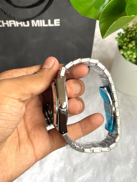 TISSSOT PRX QUARTZ SILVER BLUE AT104