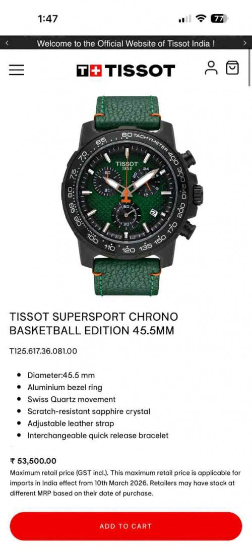 Tissot_Supersport Chronograph Green F114