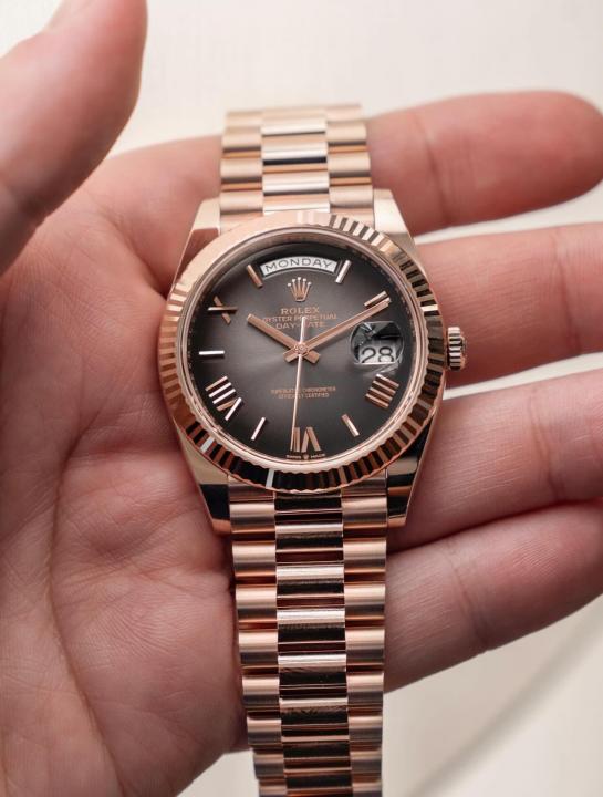 Rolee_x Oyster Perpetual Day Date 40 Battery Copper-Grey