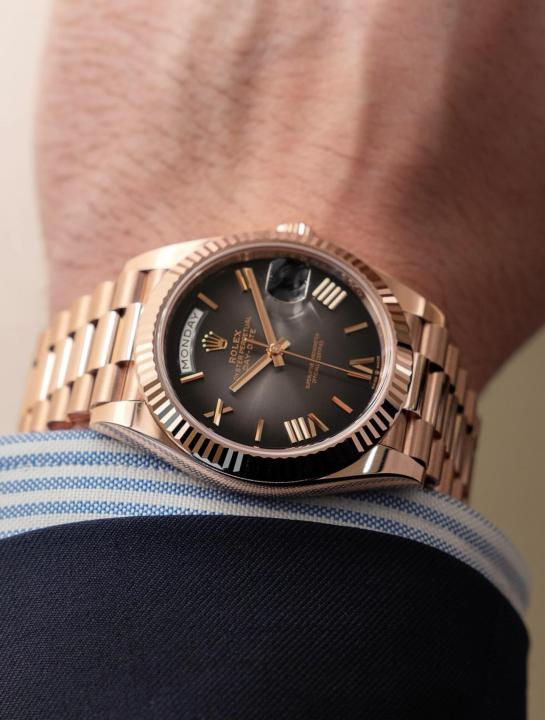 Rolee_x Oyster Perpetual Day Date 40 Battery Copper-Grey