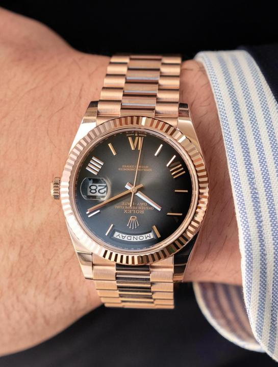 Rolee_x Oyster Perpetual Day Date 40 Battery Copper-Grey