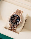 Rolee_x Oyster Perpetual Day Date Diamond Cooper Brown 40 Battery