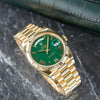 Rolee_x Oyster Perpetual Day Date 40 Battery Gold-Green