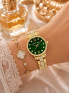 Michael l Kors Sofi Diamond Gold Green