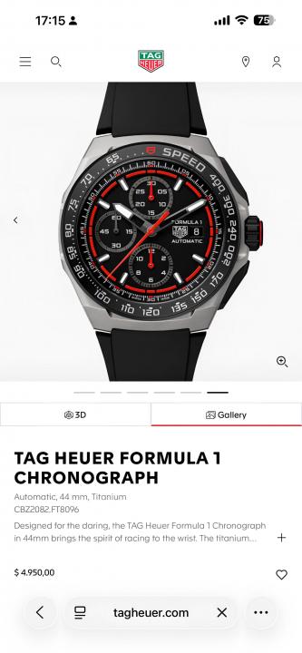 Tag Heuee_r Formula 1 Chronograph black Red