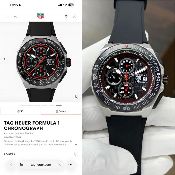 Tag Heuee_r Formula 1 Chronograph black Red
