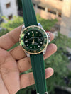 ROLEEX SUBMARINER BELT GREEN PREMIUM WATCH