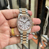 Michae_el Kors Lexington Chronograph womens 2 ton copper white