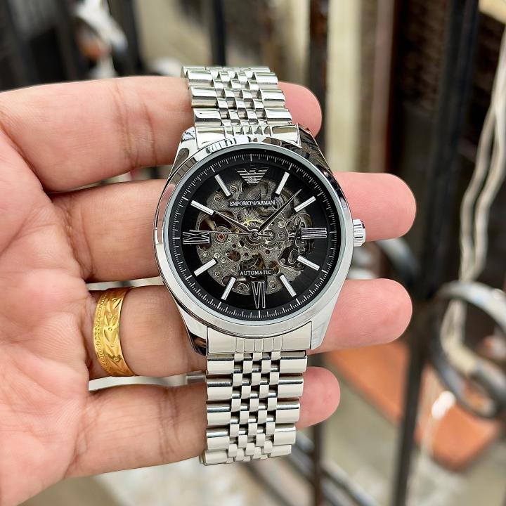 Emporio Armaa_ni Antonio Automatic Silver-Black