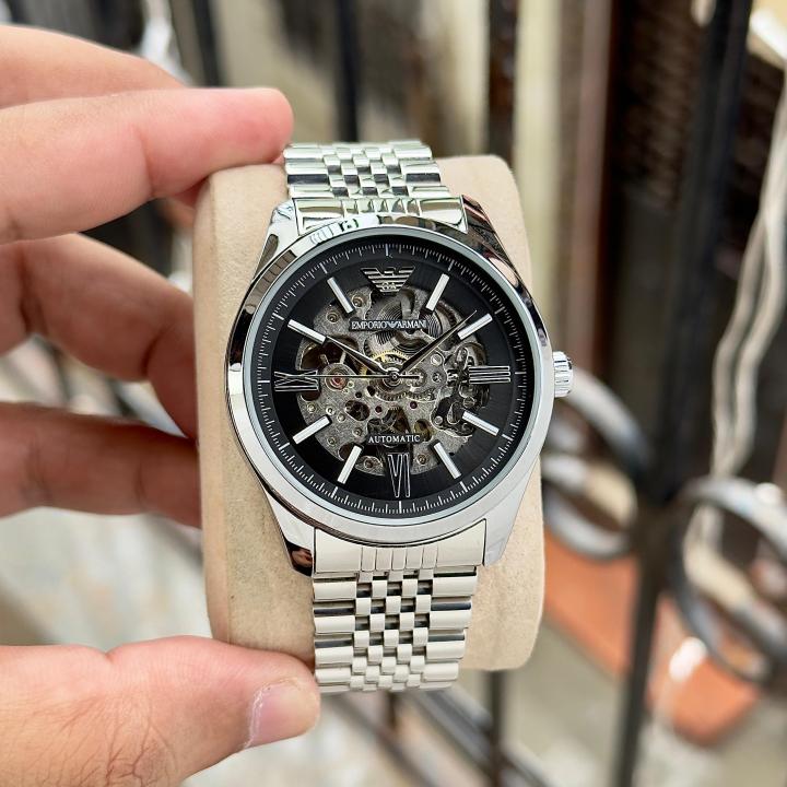 Emporio Armaa_ni Antonio Automatic Silver-Black