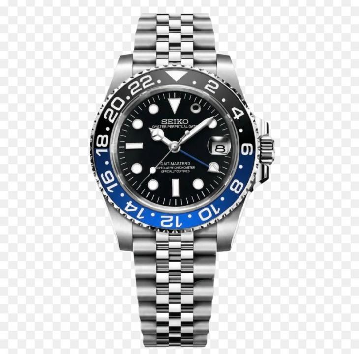 SEIKO GMT MASTER 2 SWISS MOVEMENT LIKE AUTO BUTTERFLY LOCK 1014