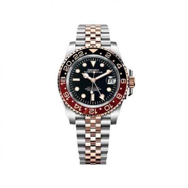 SEIKO GMT MASTER 2 SWISS MOVEMENT LIKE AUTO BUTTERFLY LOCK 1016