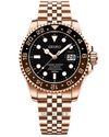 SEIKO GMT MASTER 2 SWISS MOVEMENT LIKE AUTO BUTTERFLY LOCK 1019