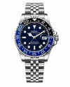 SEIKO GMT MASTER 2 SWISS MOVEMENT LIKE AUTO BUTTERFLY LOCK 1023