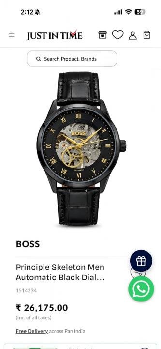 Boss Automatic Skeleton Watch