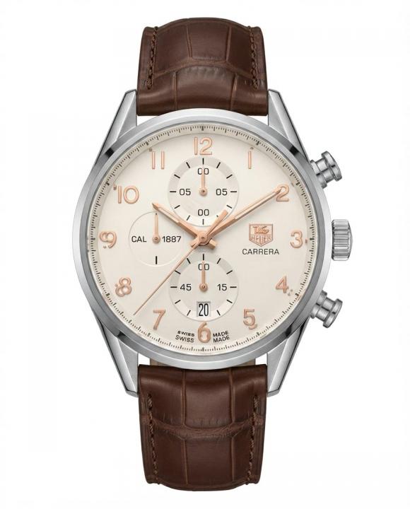 TAG heuee_r Carrera Caliber 1887 Brown white Dail