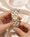 Swarrovsk_i Curiosa Bangle   Gold To Gold