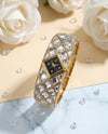 Swarrovsk_i Curiosa Bangle Gold To Black