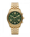 Michea_l kors Lexington Mk8602 Gold Green Dial