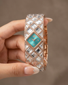 Swarrovsk_i Curiosa Bangle Copper To Tiffany