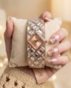 Swarrovsk_i Curiosa Bangle Copper To Pink
