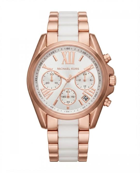 Michea_l kors bradeshaw  two tone   White Dial