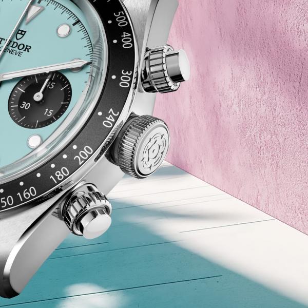 Tudor Black Bay Chrono silver sky blue