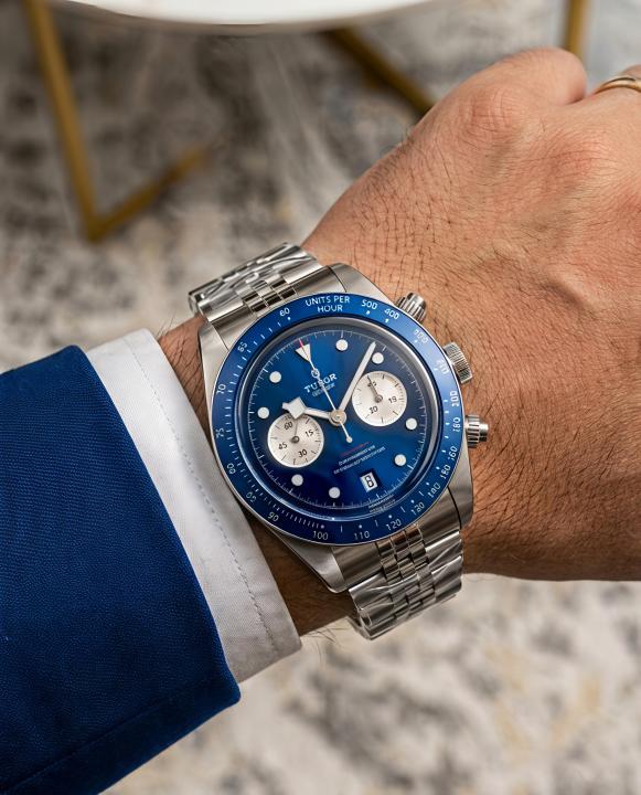 Tudor Black Bay Chrono  silver blue