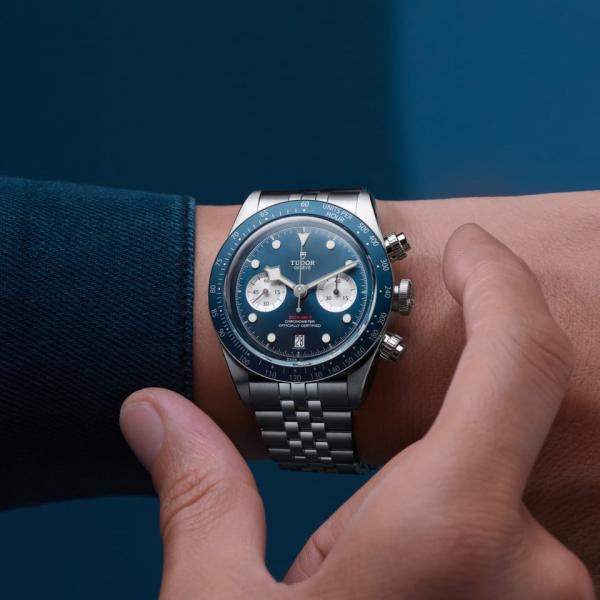 Tudor Black Bay Chrono  silver blue