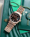 Rolee_x Oyster Perpetual Day Date Diamond Cooper Brown 40 Battery