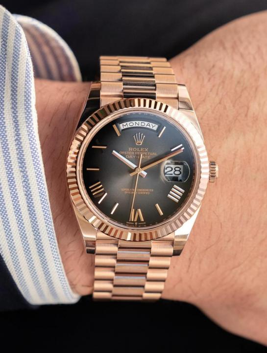 Rolee_x Oyster Perpetual Day Date 40 Battery Copper-Grey