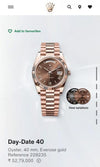Rolee_x Oyster Perpetual Day Date 40 Battery Copper Brown