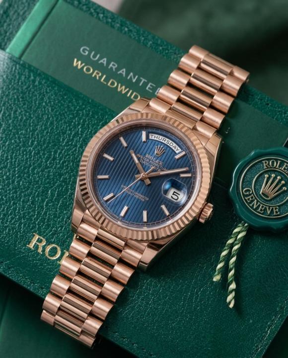 Rolee_x Oyster Perpetual Day Date 40 Battery Copper-Blue