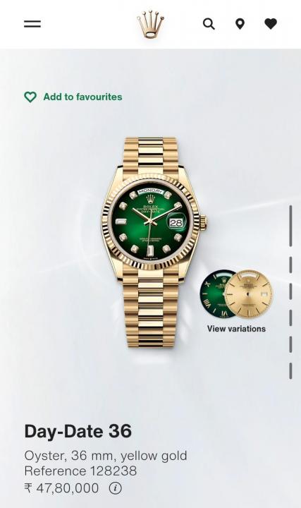 Rolee_x Oyster Perpetual Day Date Diamond Gold-Green 40 Battery