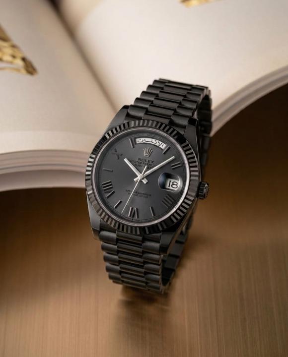 Rolee_x Oyster Perpetual Day Date 40 Battery Full Black