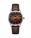 Seiko Presage Automatic Leather Silver copper  Dial