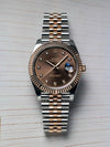Rolee_x Oyster Perpetual Date Just 2Ton Copper Brown Diamond