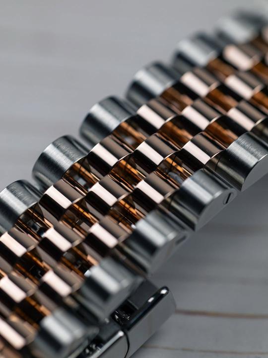 Rolee_x Oyster Perpetual Date Just 2Ton Copper Brown Diamond